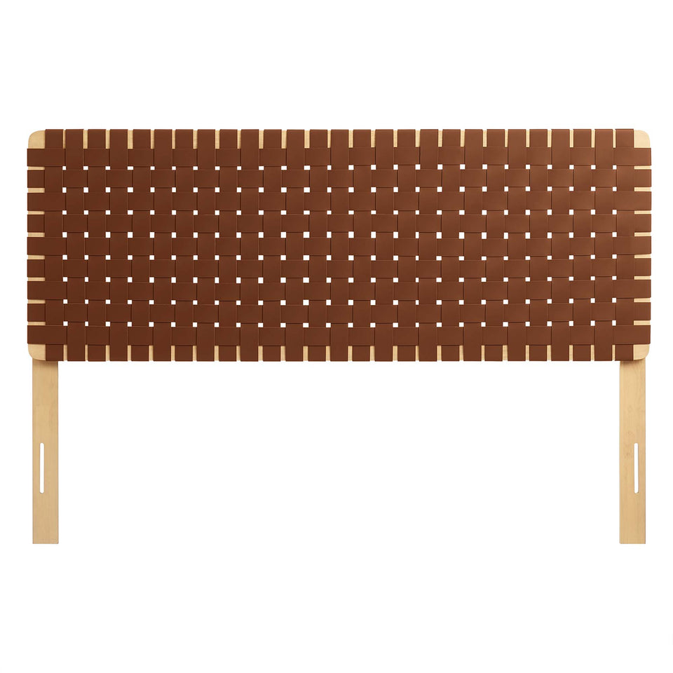 Sparta Weave Vegan Leather Queen Headboard by Modway