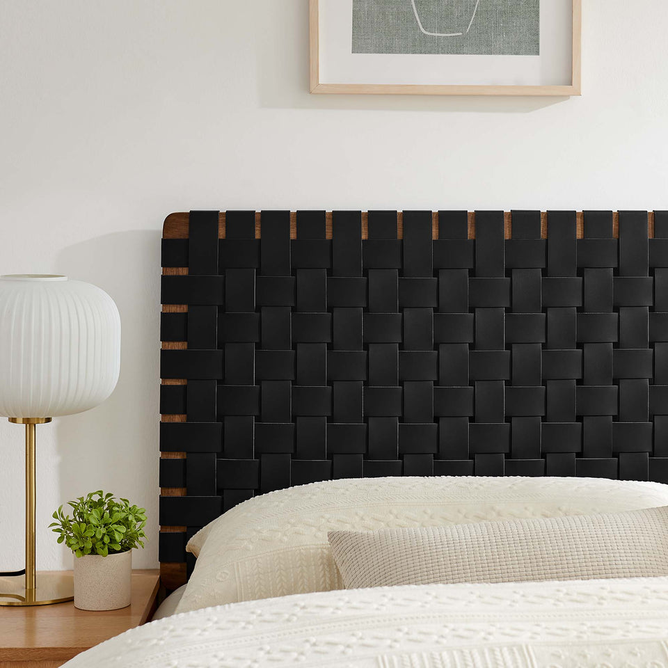 Sparta Weave Vegan Leather Queen Headboard by Modway
