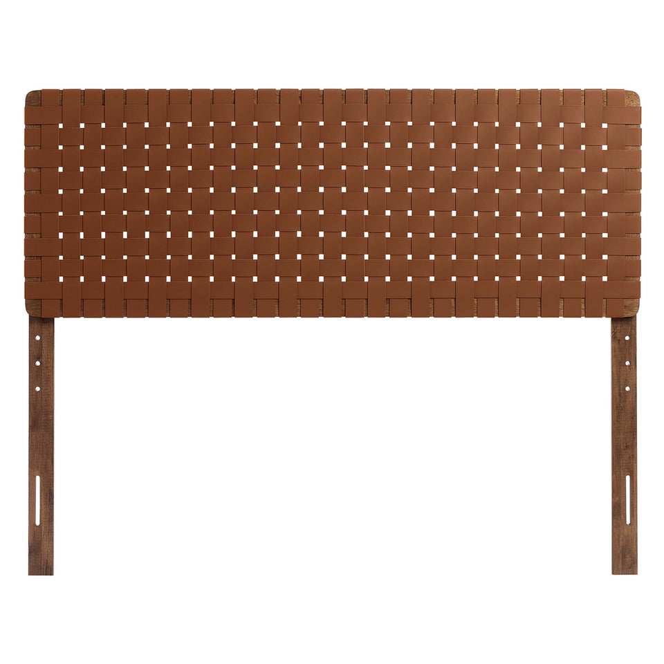 Sparta Weave Vegan Leather Queen Headboard by Modway