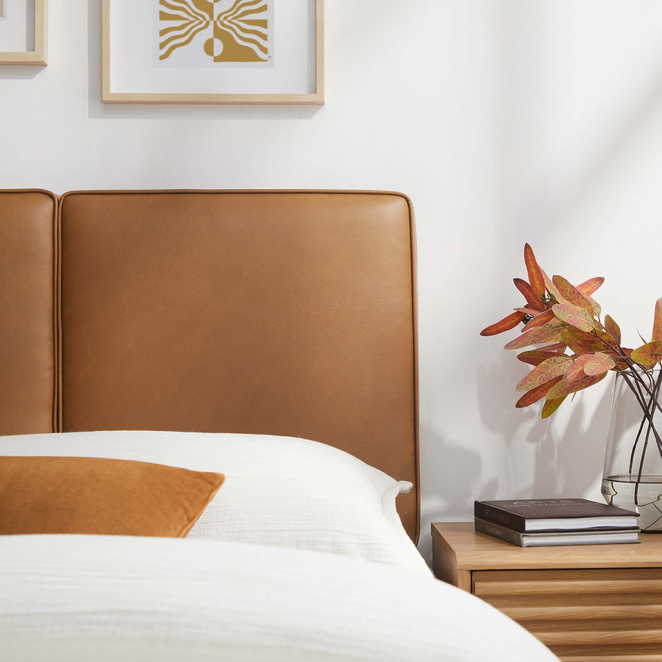 Lindee Vegan Leather Twin Headboard by Modway