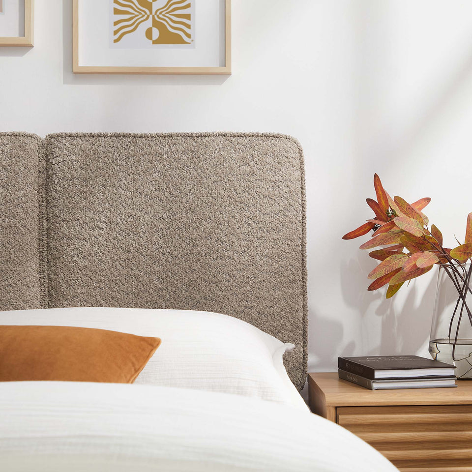 Lindee Boucle Fabric Twin Headboard by Modway