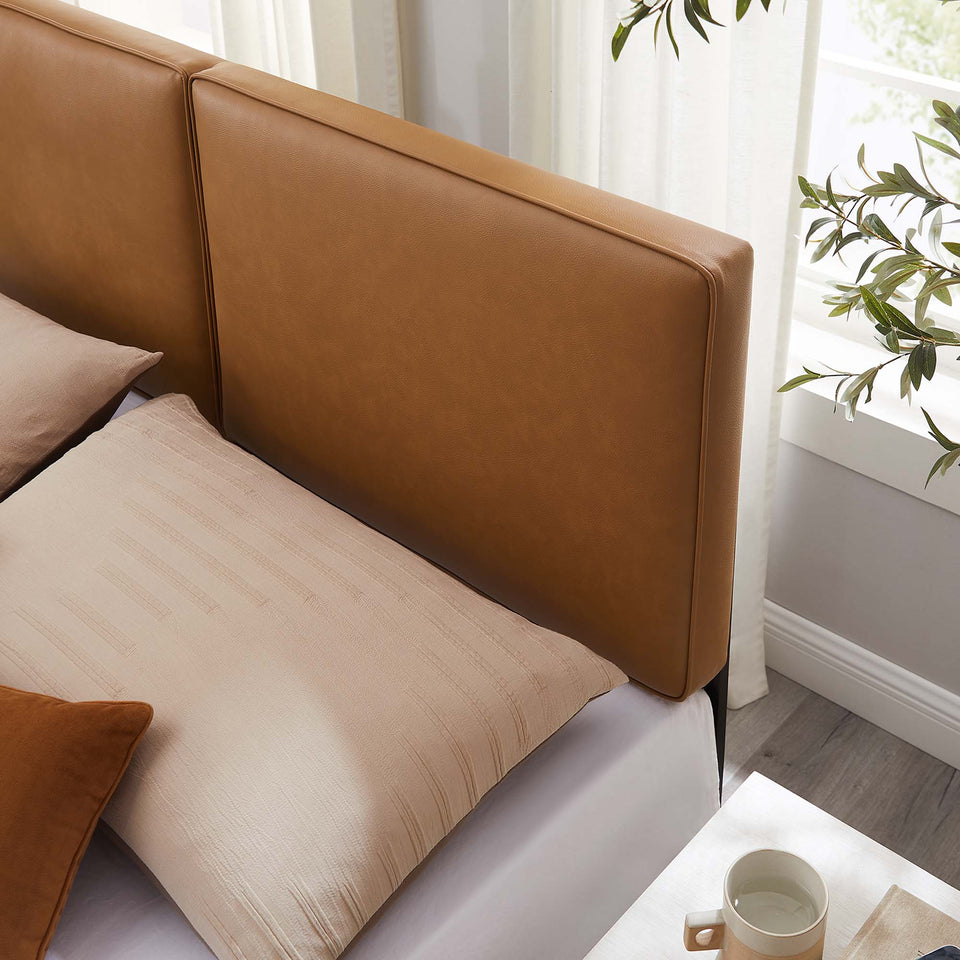 Lindee Vegan Leather King Headboard by Modway