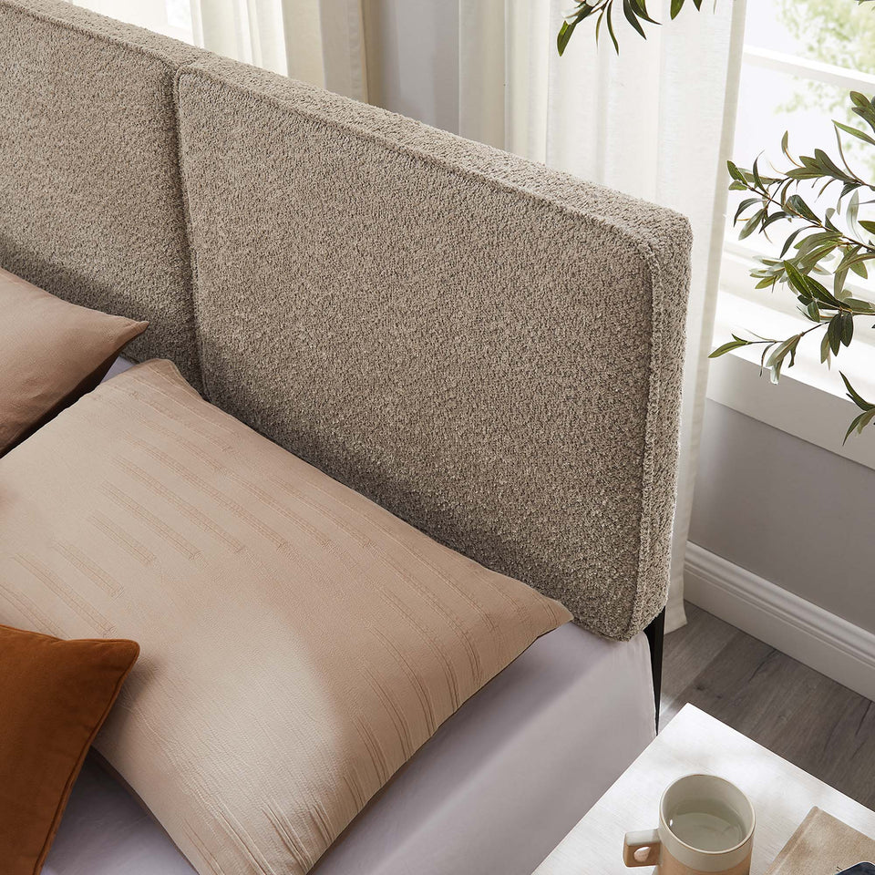 Lindee Boucle Fabric King Headboard by Modway