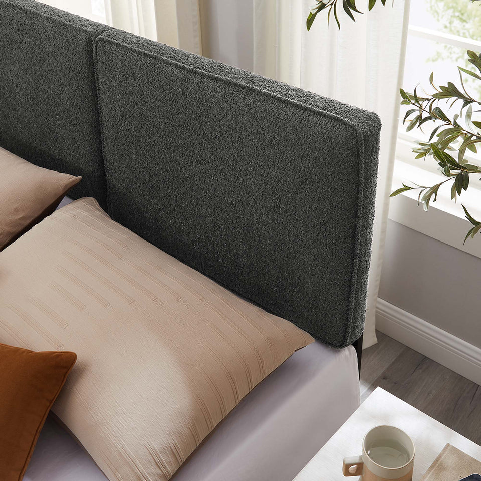 Lindee Boucle Fabric King Headboard by Modway