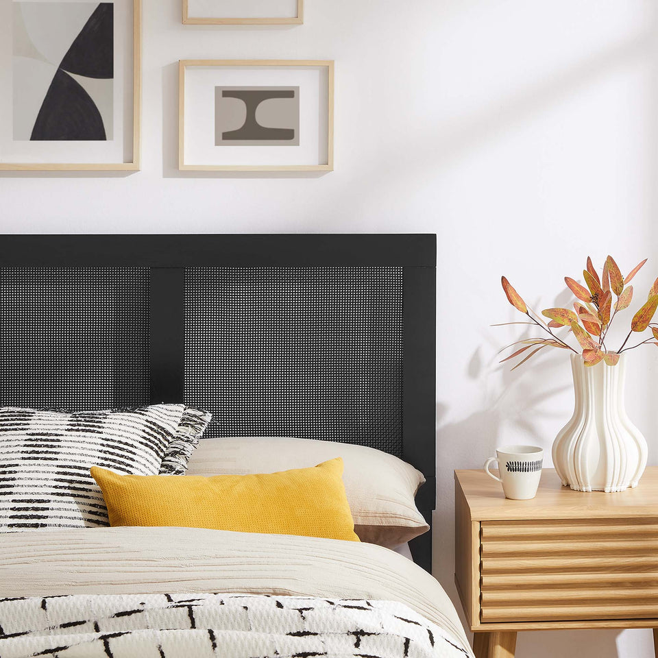 Sirocco Rattan and Wood Twin Platform Bed by Modway
