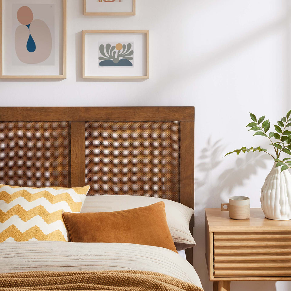 Sirocco Rattan and Wood Twin Platform Bed by Modway