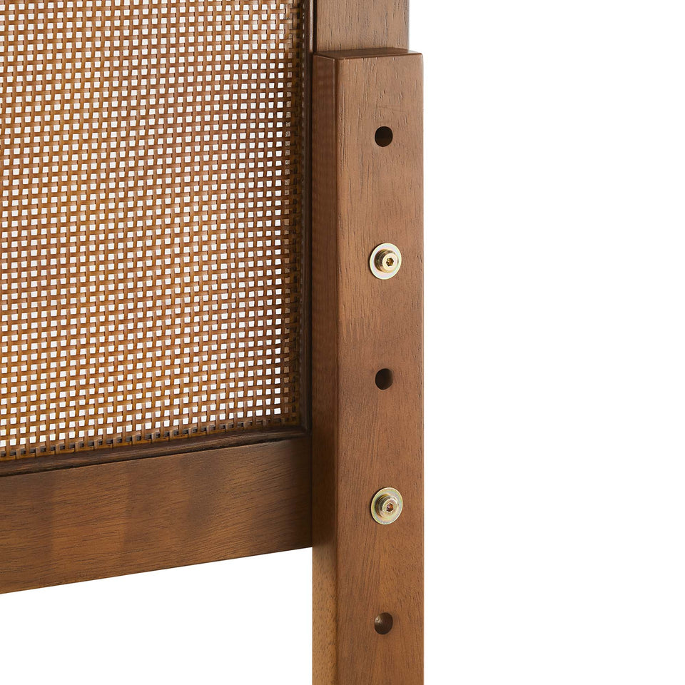 Sirocco Rattan and Wood King Platform Bed by Modway