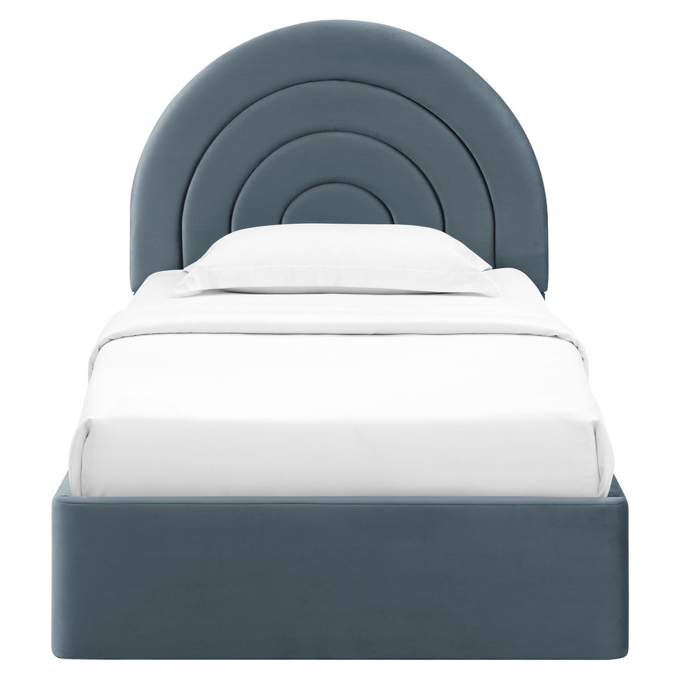 Solana Arched Performance Velvet Twin Platform Bed by Modway