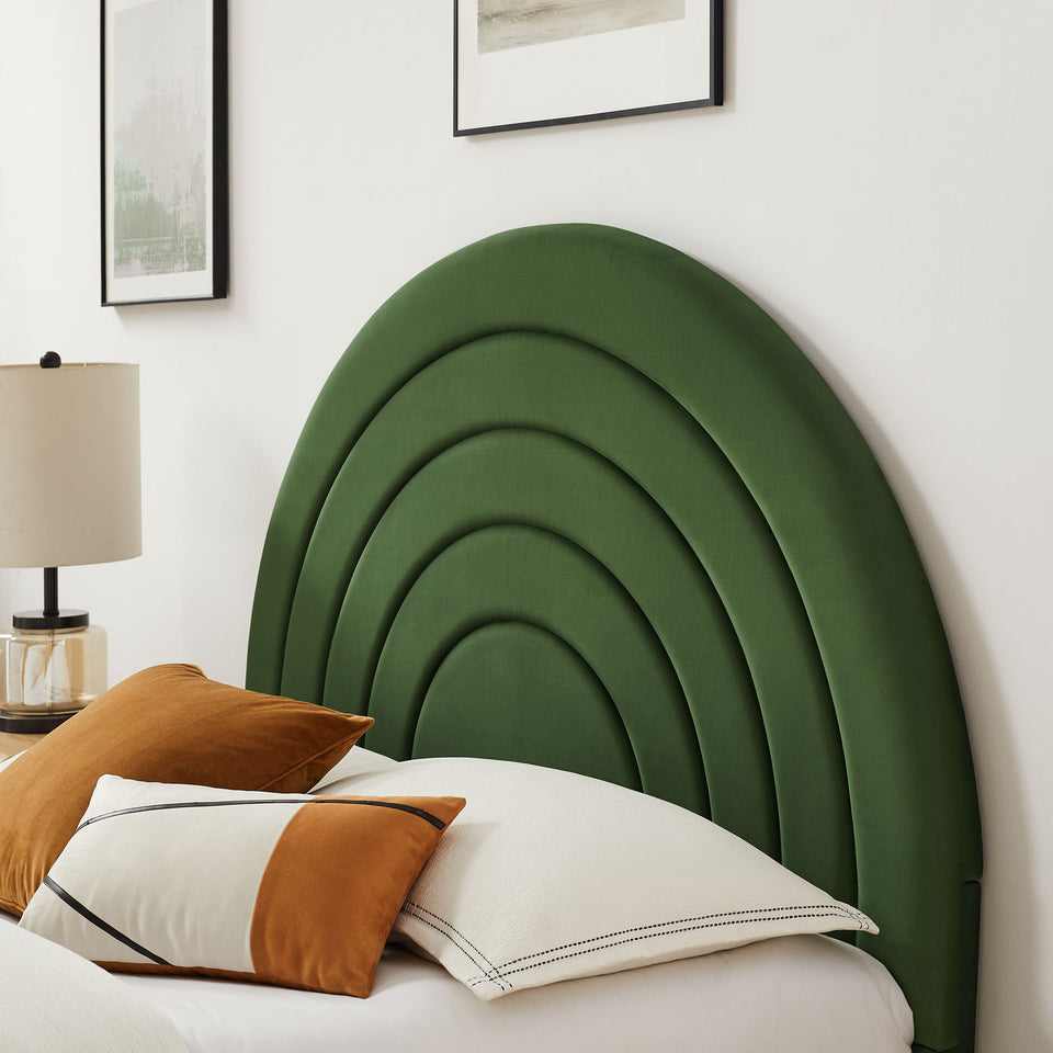 Solana Arched Performance Velvet King Platform Bed by Modway