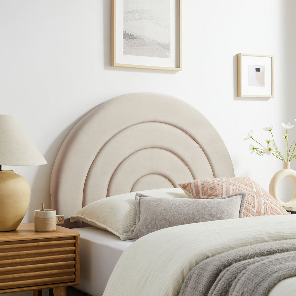 Solana Arched Performance Velvet Twin Headboard by Modway