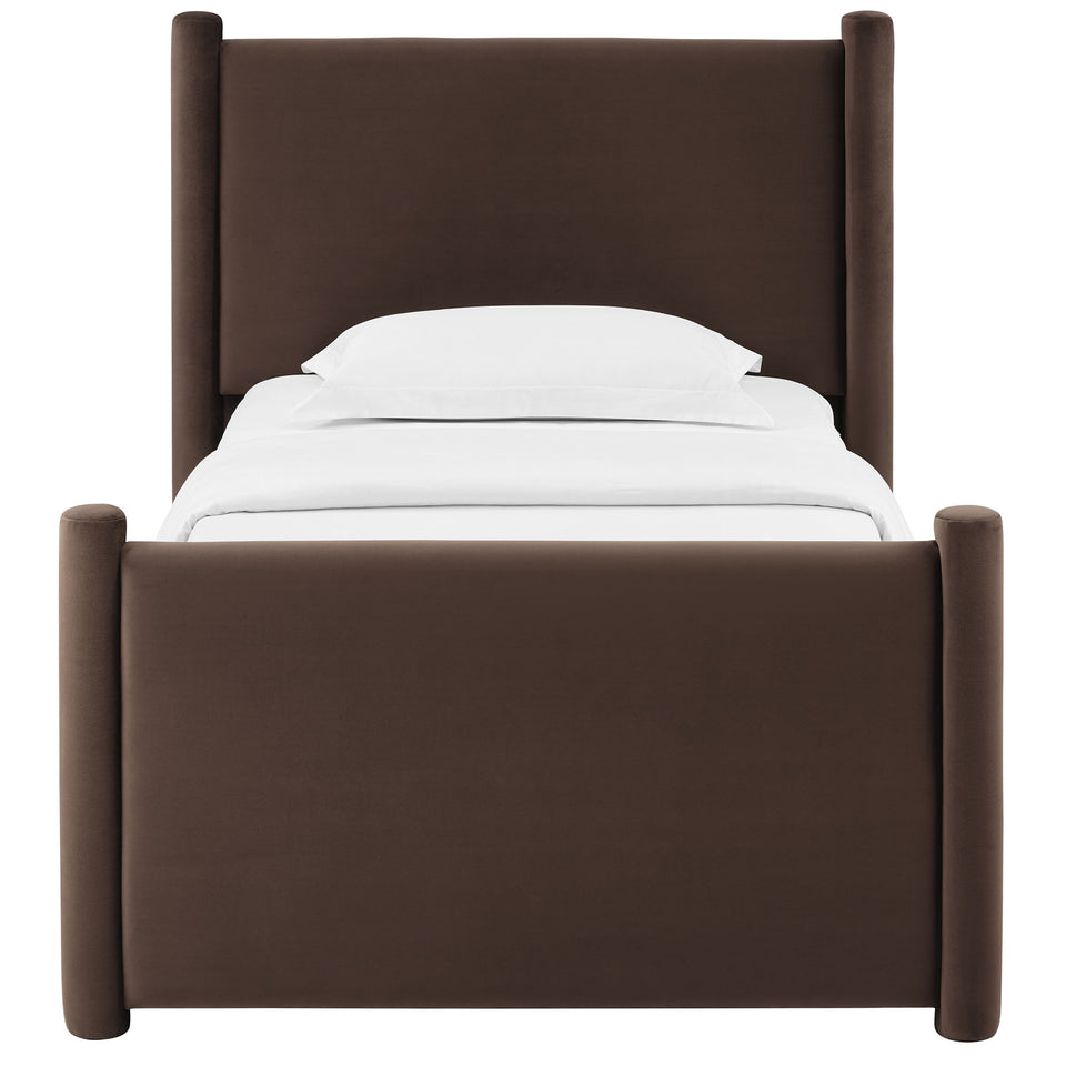 Rael Performance Velvet Twin Platform Bed by Modway