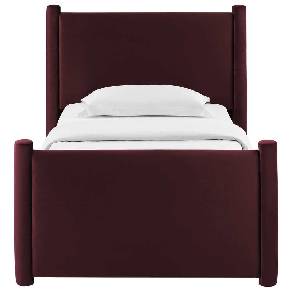 Rael Performance Velvet Twin Platform Bed by Modway