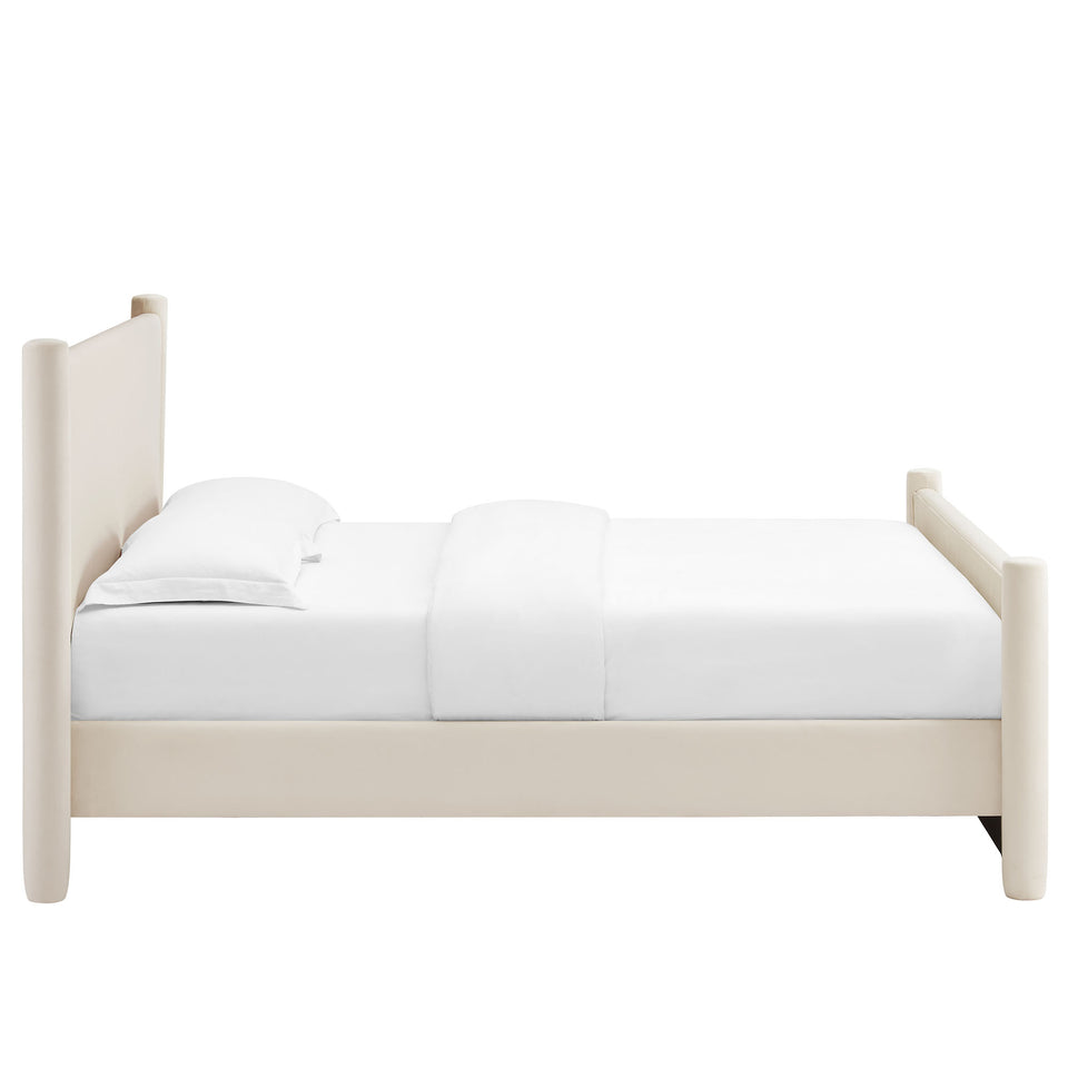 Rael Performance Velvet Full Platform Bed by Modway