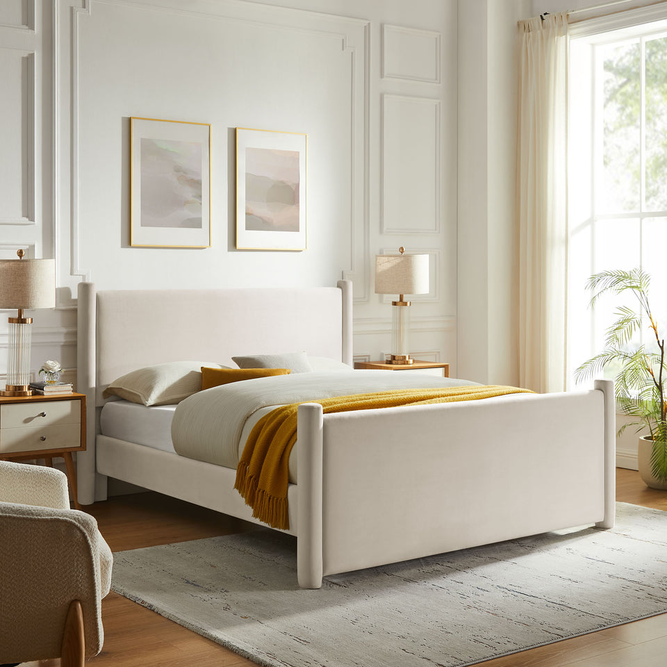 Rael Performance Velvet Full Platform Bed by Modway