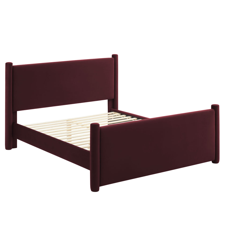 Rael Performance Velvet Full Platform Bed by Modway