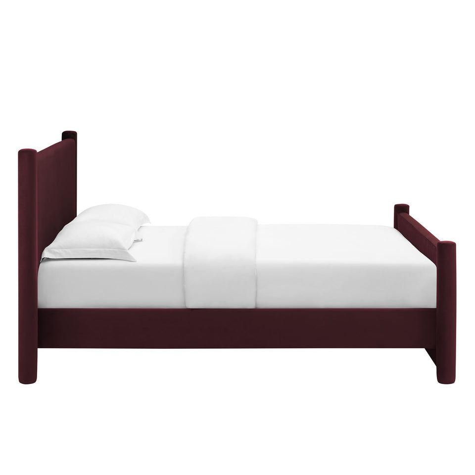 Rael Performance Velvet Full Platform Bed by Modway