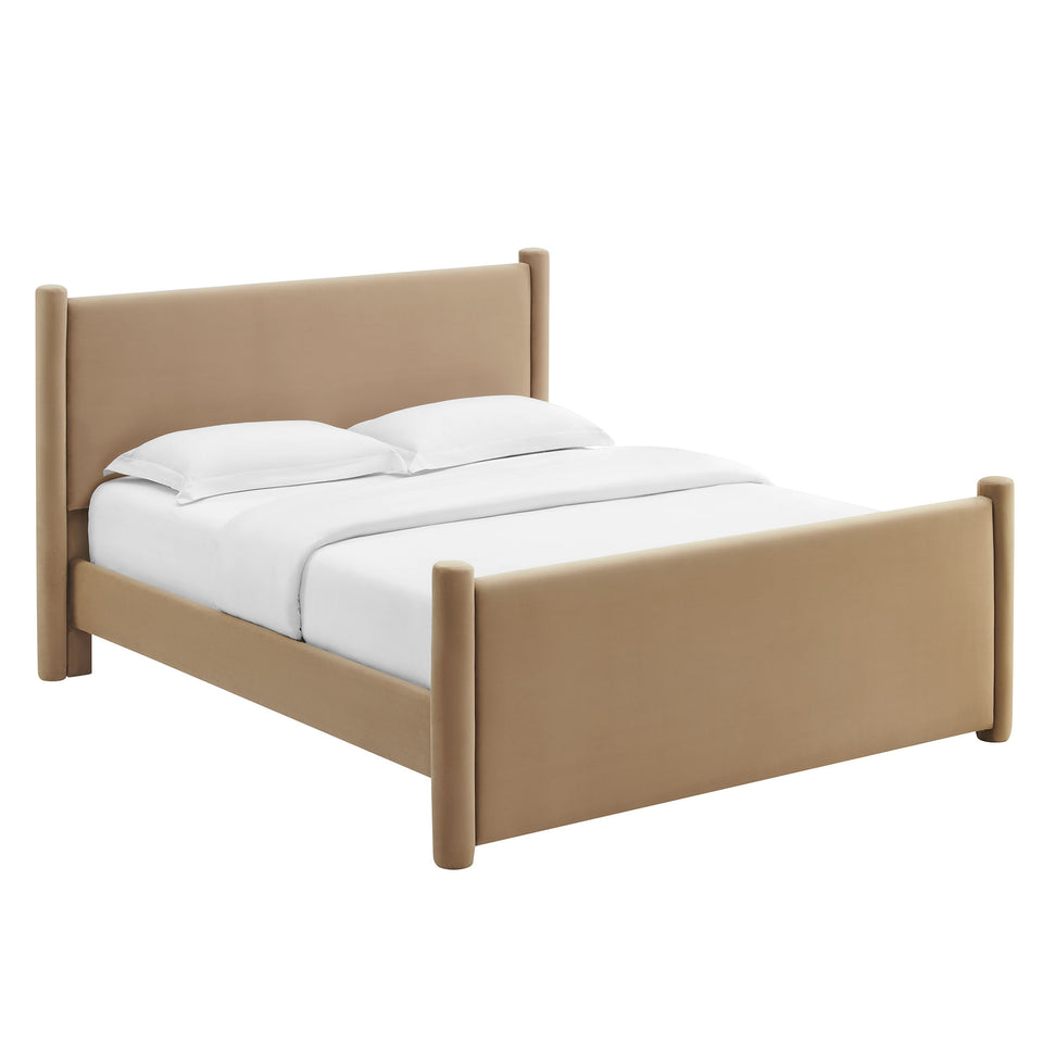 Rael Performance Velvet Full Platform Bed by Modway