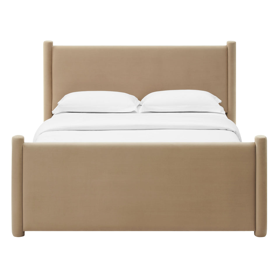 Rael Performance Velvet Full Platform Bed by Modway