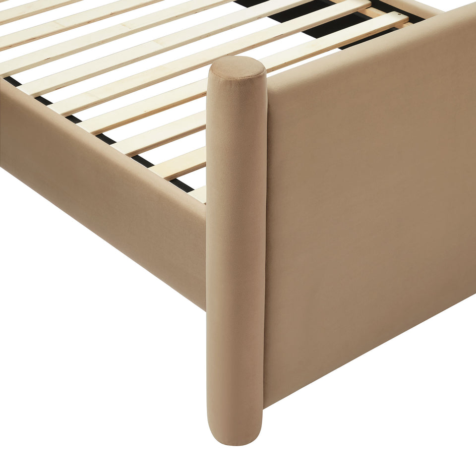Rael Performance Velvet Full Platform Bed by Modway