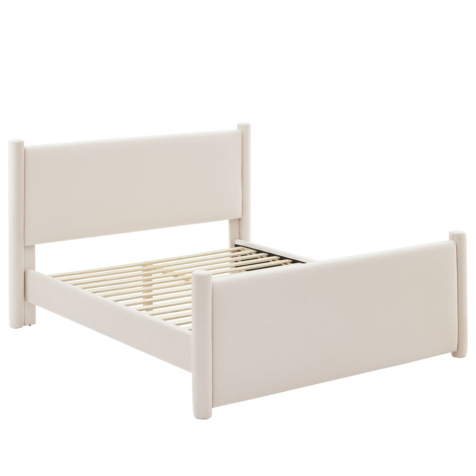 Rael Performance Velvet Queen Platform Bed by Modway