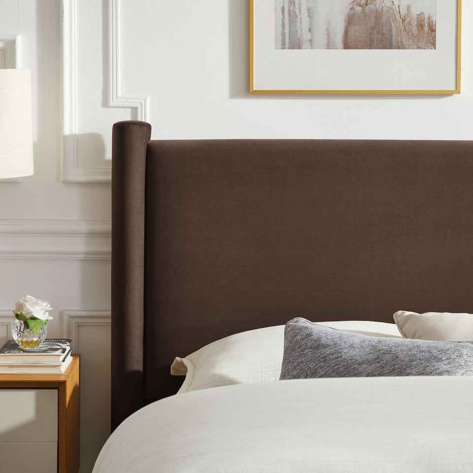 Rael Performance Velvet Queen Platform Bed by Modway