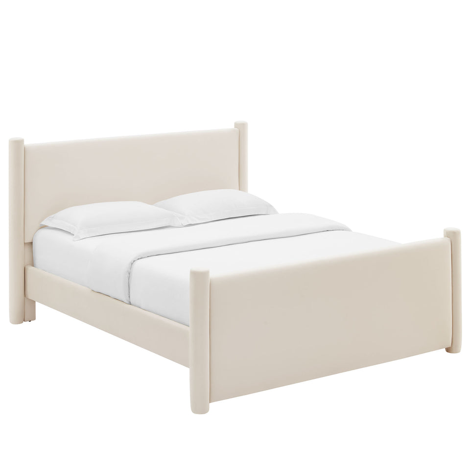 Rael Performance Velvet King Platform Bed by Modway