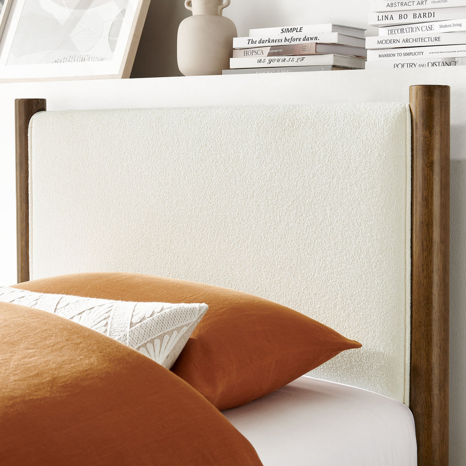 Maven Twin Size Boucle Upholstered Platform Bed by Modway