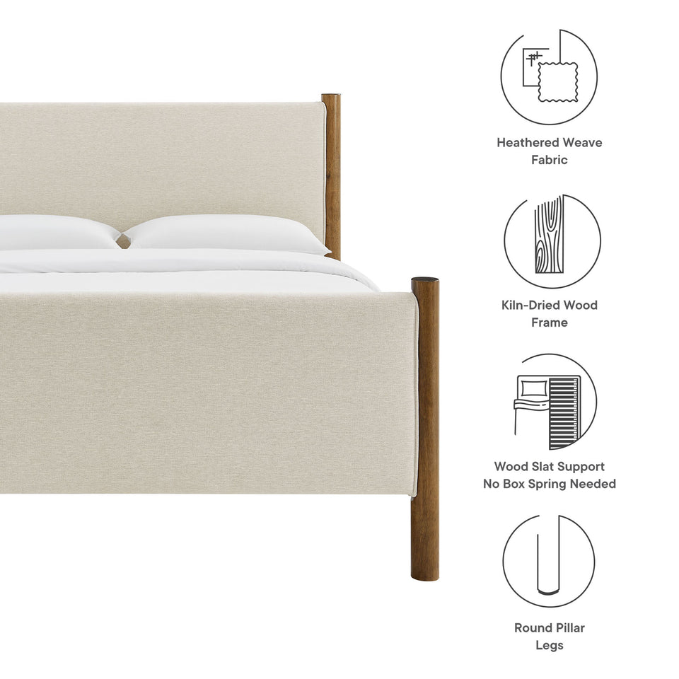 Maven Full Size Fabric Upholstered Platform Bed by Modway