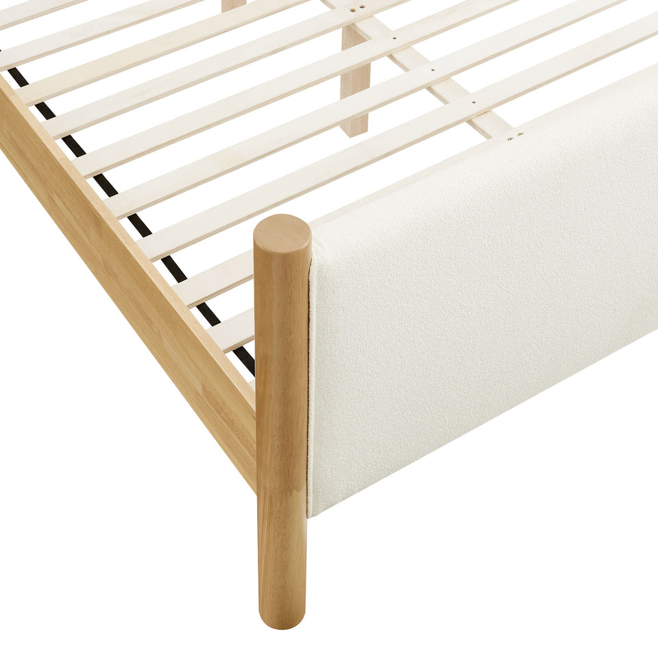 Maven Full Size Boucle Upholstered Platform Bed by Modway