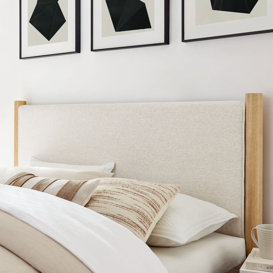 Maven Queen Size Fabric Upholstered Platform Bed by Modway