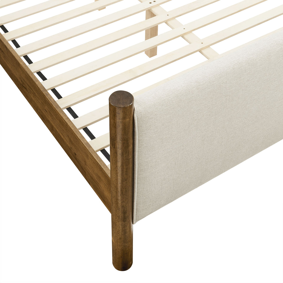 Maven Queen Size Fabric Upholstered Platform Bed by Modway