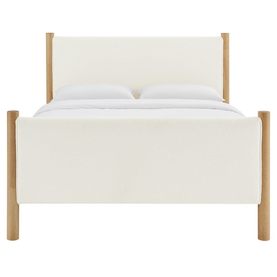 Maven Queen Size Boucle Upholstered Platform Bed by Modway
