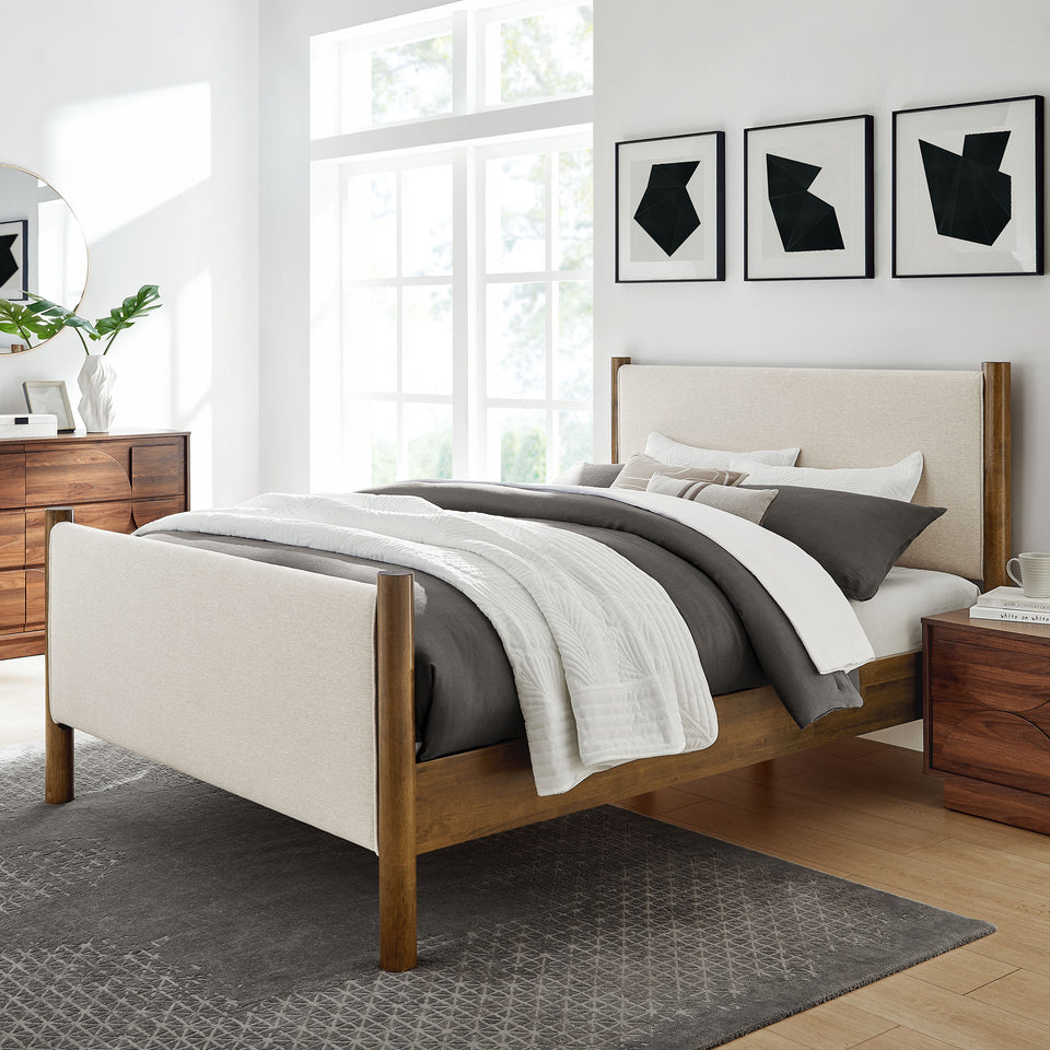 Maven King Size Fabric Upholstered Platform Bed by Modway