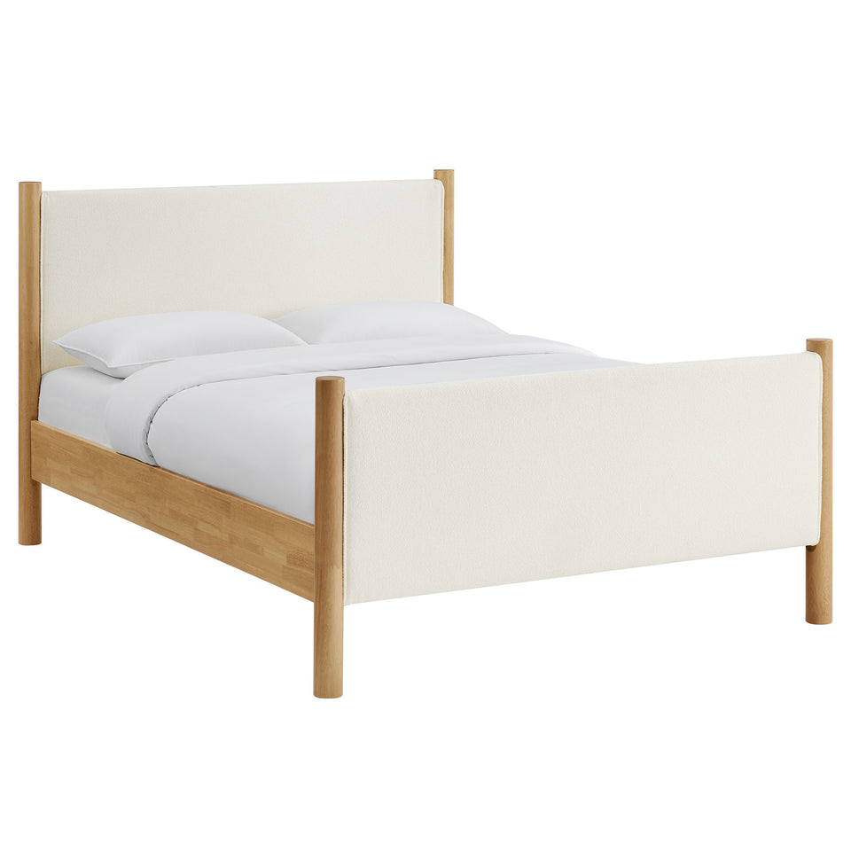 Maven King Size Boucle Upholstered Platform Bed by Modway