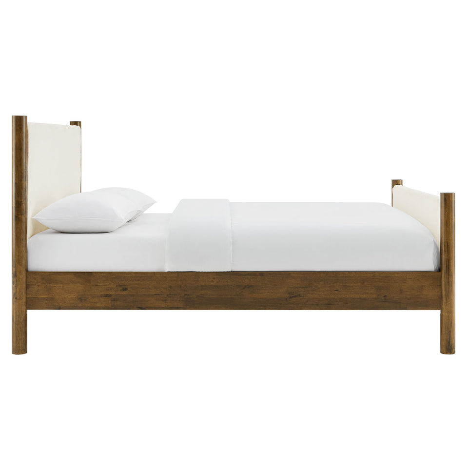 Maven King Size Boucle Upholstered Platform Bed by Modway