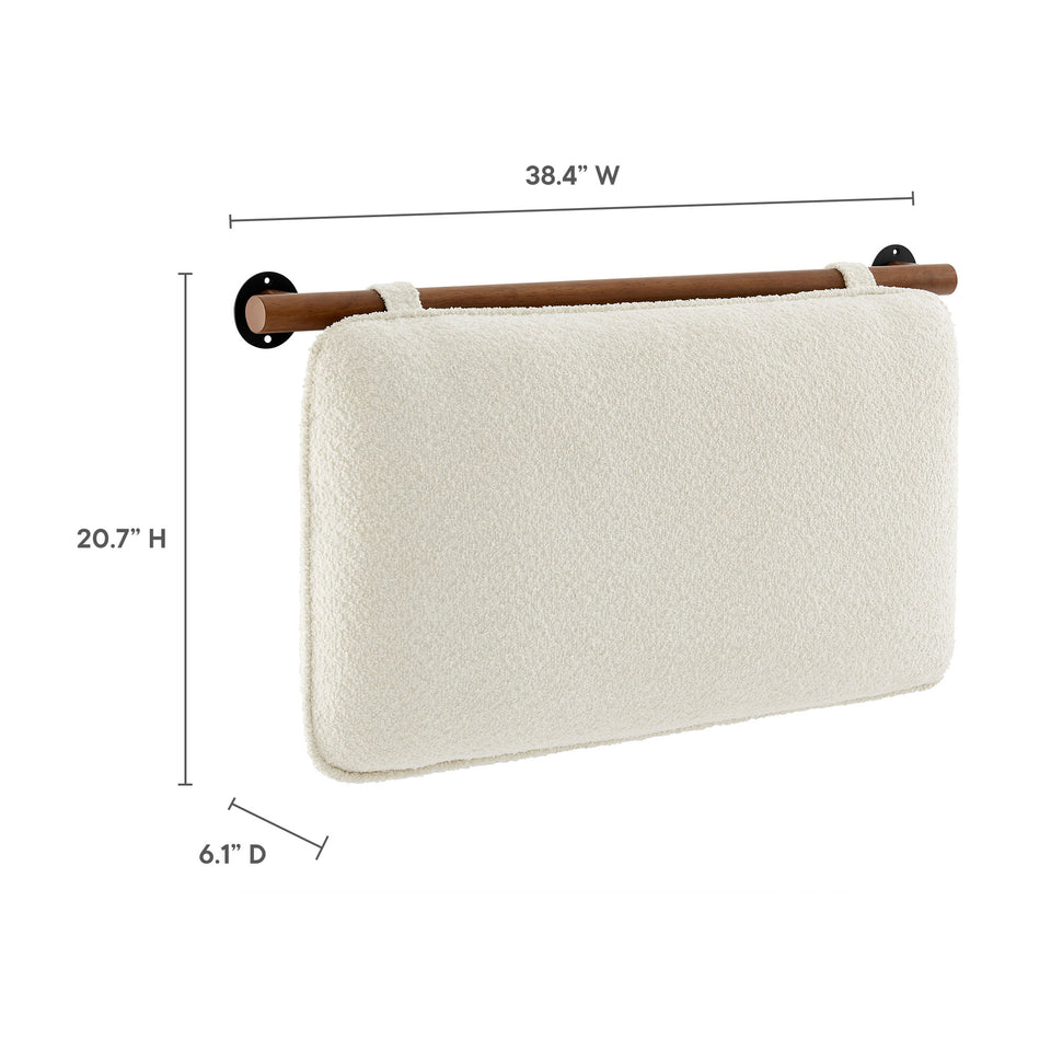 Anela Wall-Mounted Chenille Upholstered Twin Headboard by Modway