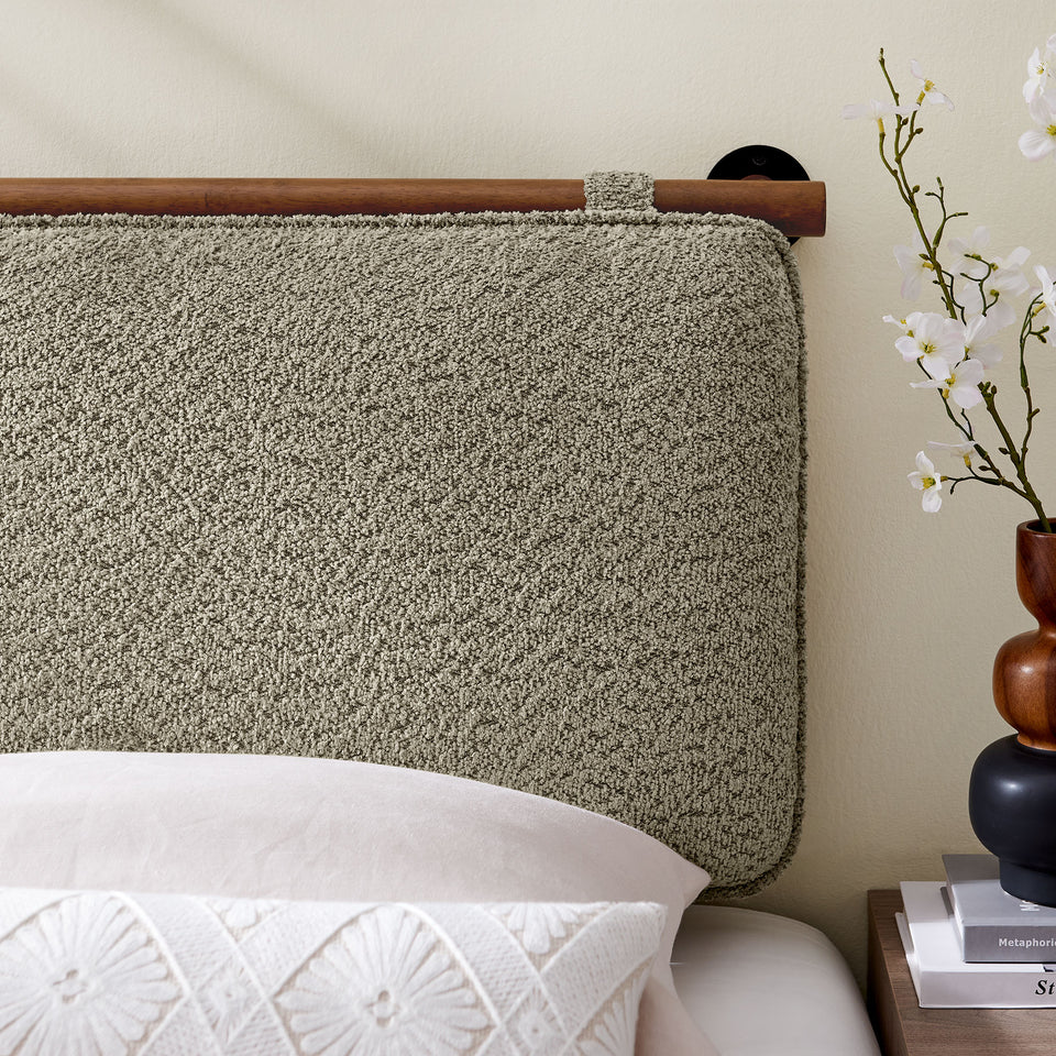 Anela Wall-Mounted Chenille Upholstered Twin Headboard by Modway