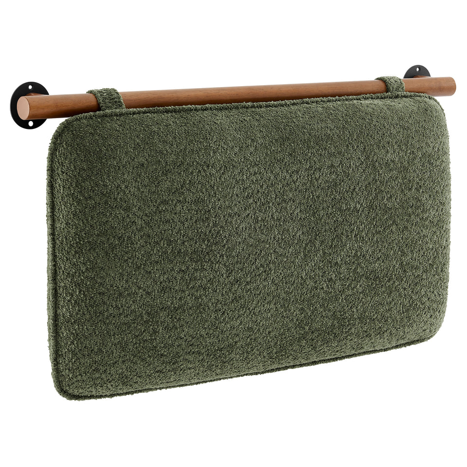 Anela Wall-Mounted Chenille Upholstered Twin Headboard by Modway