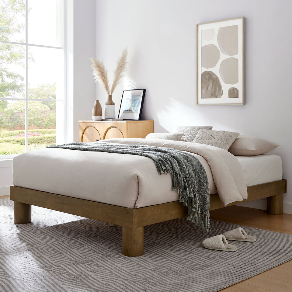 Runa Wood King Platform Bed by Modway
