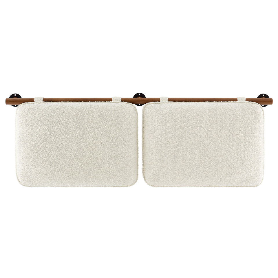 Anela Wall-Mounted Chenille Upholstered Queen Headboard by Modway