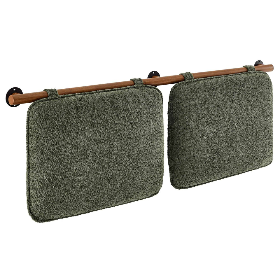 Anela Wall-Mounted Chenille Upholstered Queen Headboard by Modway