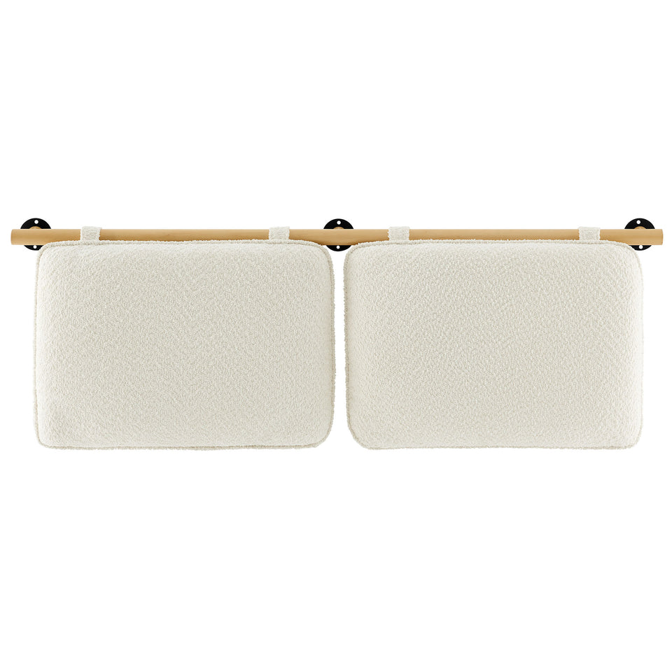 Anela Wall-Mounted Chenille Upholstered King Size Headboard by Modway
