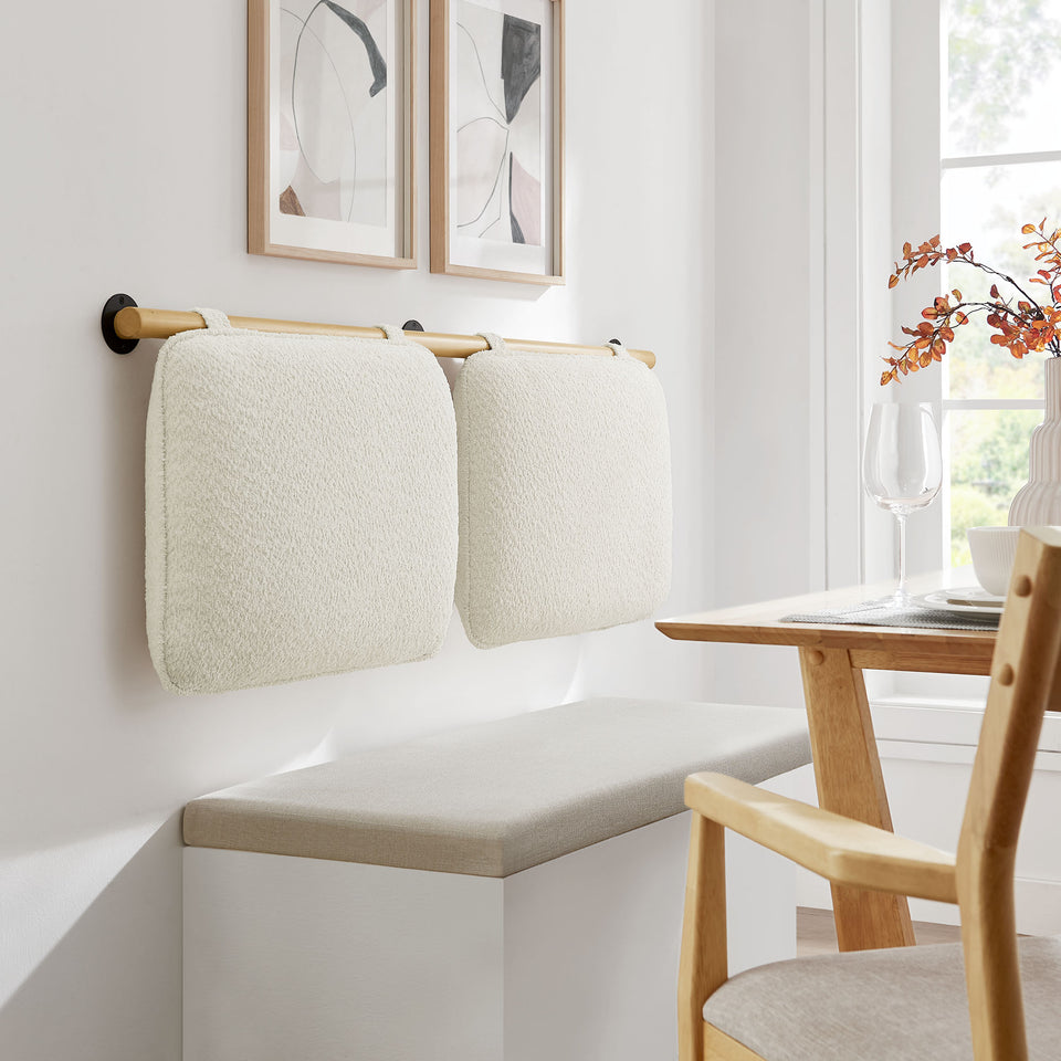 Anela Wall-Mounted Chenille Upholstered King Size Headboard by Modway