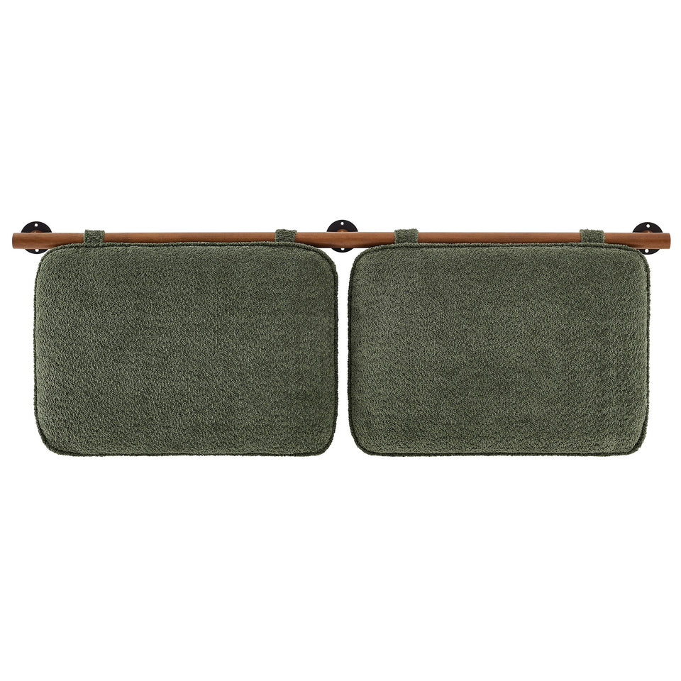 Anela Wall-Mounted Chenille Upholstered King Size Headboard by Modway