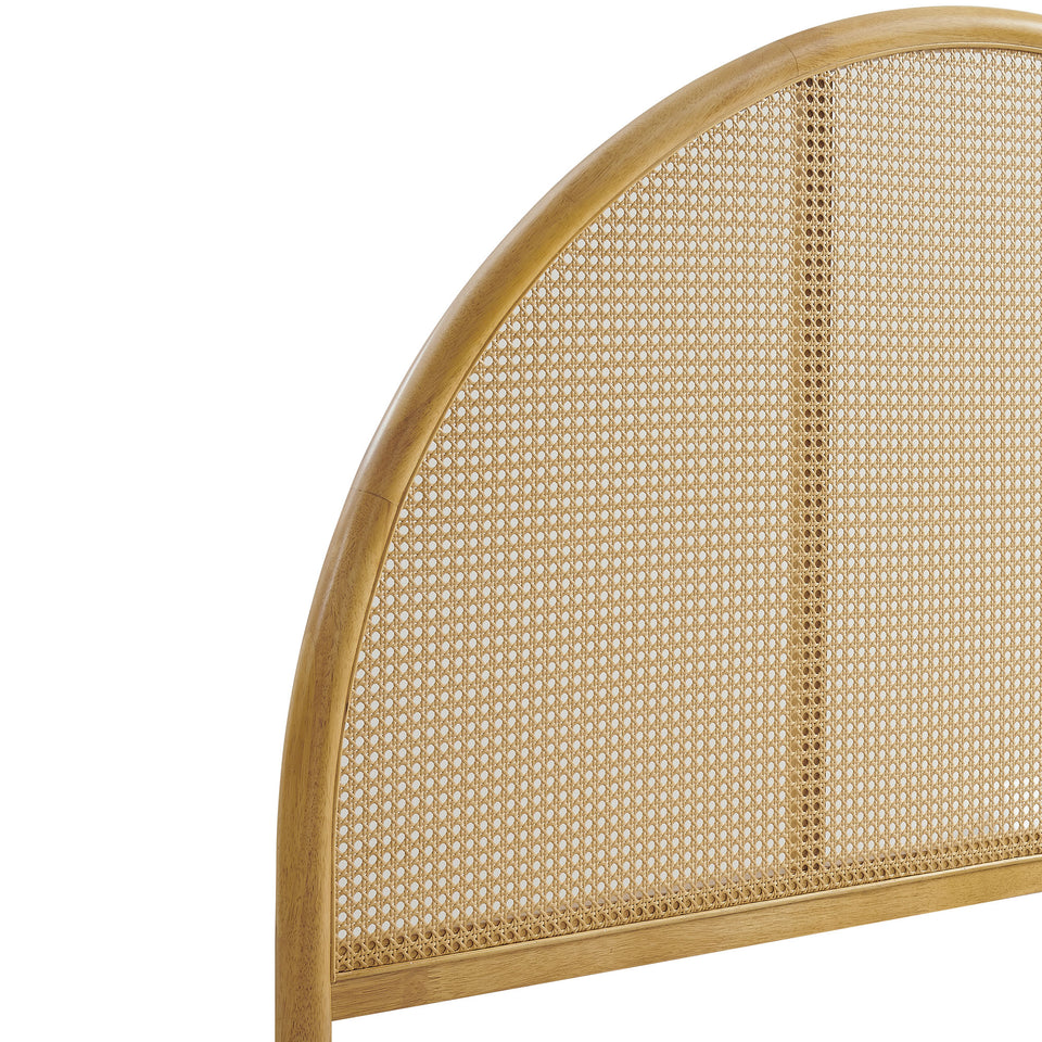 Odette Queen Arched Rattan Cane Platform Bed by Modway