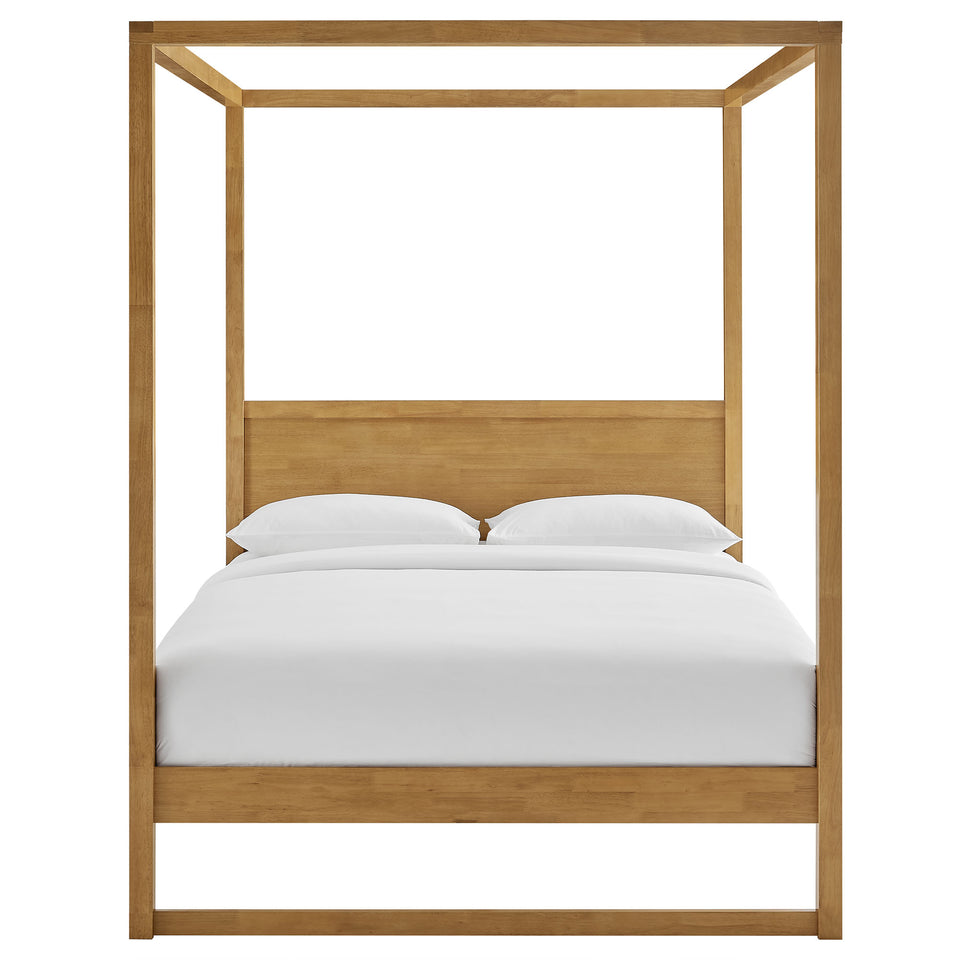 Alva Queen Wood Canopy Platform Bed by Modway