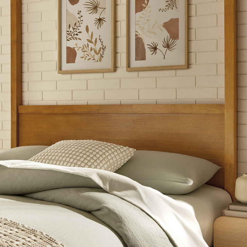 Alva Queen Wood Canopy Platform Bed by Modway