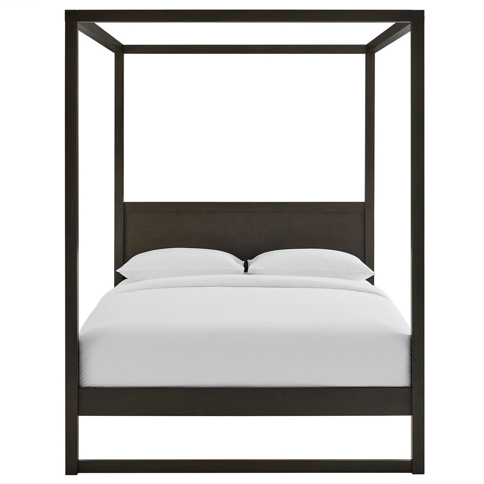 Alva Queen Wood Canopy Platform Bed by Modway