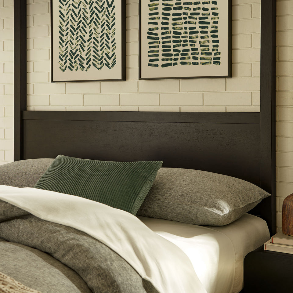 Alva Queen Wood Canopy Platform Bed by Modway