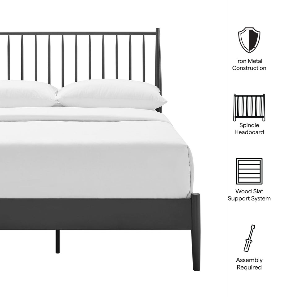 Adair Metal Spindle Platform Bed by Modway